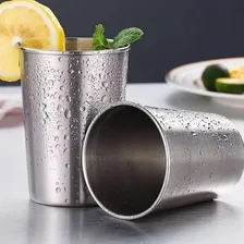 Copo Aço Inox 250ml Mantém Gelado Para Cerveja Suco Água Cor Copo Aço Inox 250ml Resistente Foto mini 4