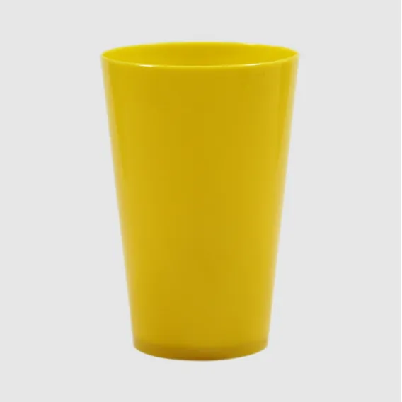Copo Acrílico Caldereta 100 Unidades 300ml Cor Amarelo Foto 1
