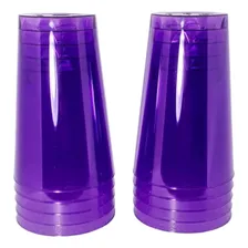 Copo AcrĂlico Resistente 200ml LilĂĄs TranslĂșcido - 10 Unid Foto mini 1