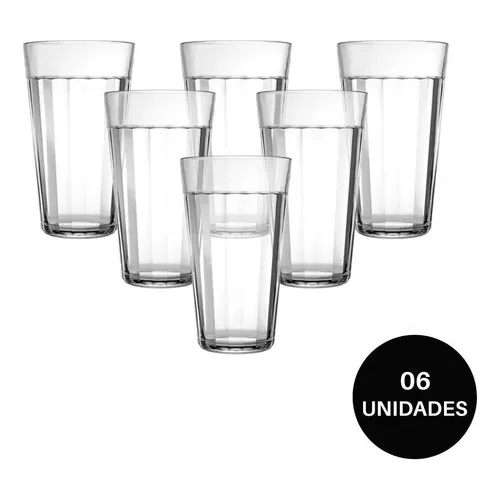 Copo Americano Long Drink Nadir 450ml - Kit 6 Unidades Foto 1