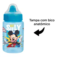 Copo Babygo Com Tampa E Válvula Redutora 340ml Mickey Mouse Cor Azul Foto mini 2