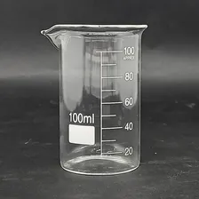 Copo Becker Vidro Forma Alta Berzelius 100ml Laborat贸rio Foto mini 2