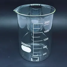 Copo Becker Vidro Grad Forma Baixa Bequer 2.000ml Foto mini  2