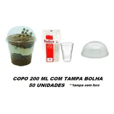 Copo C/ Tampa Bolha 200ml Sem Furo Copo Da Felicidade 50unid Foto mini 4