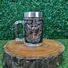 Copo Caneca 3d Resina Faca Na Caveira Dark Medieval Foto mini 3