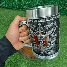 Copo Caneca 3d Resina Faca Na Caveira Dark Medieval Foto mini 2