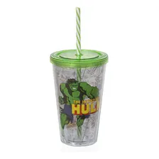 Copo Canudo Hulk 500ml Foto  mini 1