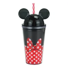Copo Canudo Orelhas Minnie 450ml - Disney Foto mini 1