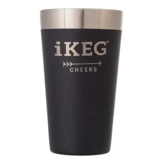 Copo Cerveja Chopp Térmico Ikeg/ 473ml - Black/sem Tampa Foto 1