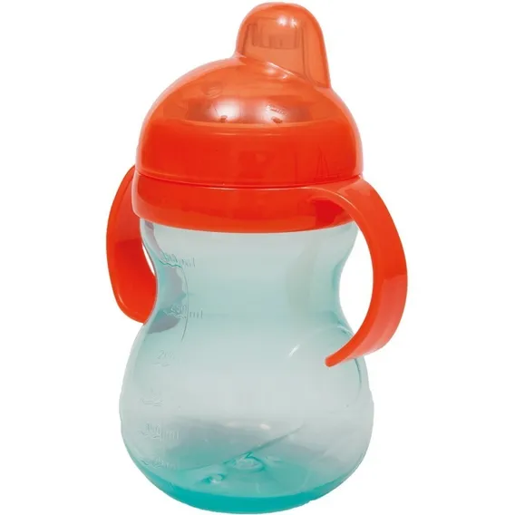 Copo Com Alça Laranja e Verde 350ml Buba Foto 1