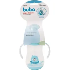 Copo Com Alça Ursinho 250ml Azul Buba Foto mini 4