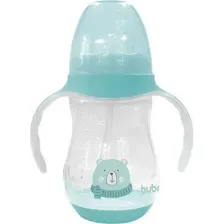 Copo Com Alça Ursinho 250ml Azul Buba Foto  mini 1