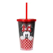 Copo Com Canudo Minnie 450ml - Disney Foto  mini 1