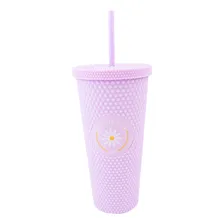 Copo Com Canudo Texturizado 700ml Uatt - Calmomila Fosco Foto mini 1
