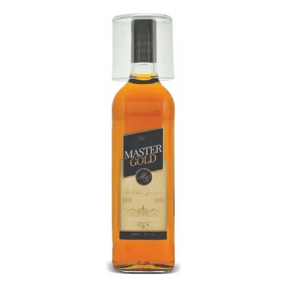 Copo + Coquetel Alco贸lico Malty Whisky e Carvalho Master Gold 900ml Foto 1