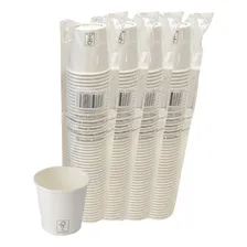 Copo De Papel 200ml Branco Biodegradável Térmico C/200 Copos Foto  mini 1