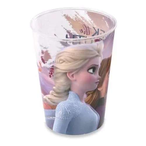 Copo De PlĂĄstico Festa Frozen 320ml - PlasĂștil Foto 1