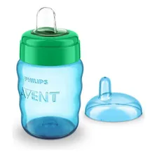 Copo de Transição Avent Easy Sip Com Bico De Silicone 260ml Azul Philips Foto mini 3