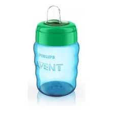 Copo de Transição Avent Easy Sip Com Bico De Silicone 260ml Azul Philips Foto mini 2