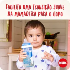 Copo De Treinamento Antivazamento Active Cup 300ml Azul NUK Foto mini  3