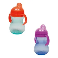 Copo De Treinamento Com Alça Bico De Silicone Bebe Kit C/ 2 Cor Colorido Copo Com Alça Foto mini 1