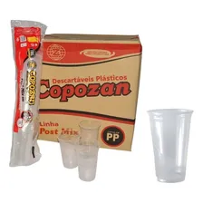 Copo Descartáveis Lisos Post Mix 330ml - Copozan C/1000 Foto  mini 1