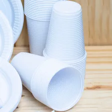 Copo Descartável 200ml Branco Resistente Água 100un BelloCopo Foto mini  2