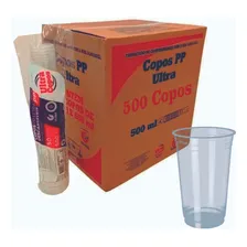Copo DescartĂĄvel 500ml TranslĂșcido Pp - 500 Uni Foto mini 1