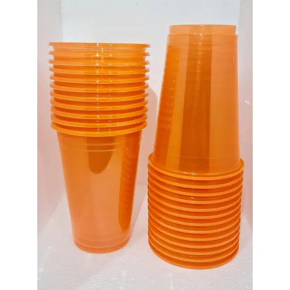 Copo Descartável Neon 300ml Balada Drinks Foto 1