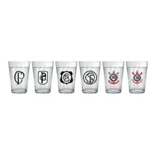Copo Do Corinthians Americano Jogo De Copos Cerveja 6 Unid Cor Copo Americano Corinthians Foto  mini 1