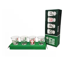 Copo Dose Palmeiras Cachaça Tequila Lindo Presente Kit 4un Cor Transparente Foto mini  2