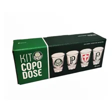 Copo Dose Palmeiras Cachaça Tequila Lindo Presente Kit 4un Cor Transparente Foto mini  3