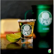 Copo Dose Palmeiras Cachaça Tequila Lindo Presente Kit 4un Cor Transparente Foto mini 4