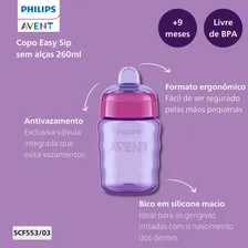 Copo Easy Sip 260ml SCF553/03 Philips Avent Foto mini 4