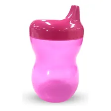 Copo Infantil Com Bico Rosa 350ml Foto  mini 1
