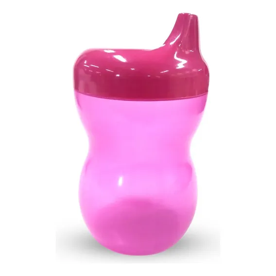 Copo Infantil Com Bico Rosa 350ml Foto 1