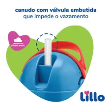 Copo Infantil Com Canudo Evolution 300ml Azul Lillo Foto mini 4
