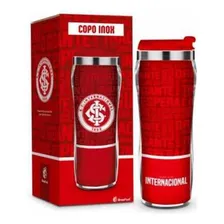 Copo Inox Temas Inter 2 Brasfoot 350ml - 17.5cm, 8.00cm Foto mini 1