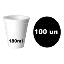 Copo Isopor Térmico Chá Café Chocolate 180ml 100 Unidades Foto  mini 1