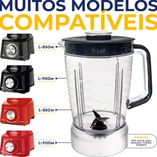 Copo Jarra Lef para Liquidificador Mondial L-850w L-900w Cristal Foto mini 2