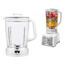 Copo Jarra Liquidificador Mondial L1000 Tampa Branca Cristal Foto mini 1