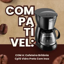 Copo Jarra Para Cafeteira Britânia Cp15 / Cp 15 Inox Café Foto mini  3