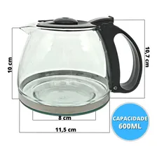 Copo Jarra Para Cafeteira Britânia Cp15 / Cp 15 Inox Café Pr Foto mini 4