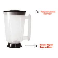 Copo Liquidificador Alta Rotação 1,5 Lts Completo Jl Colombo Foto mini 4