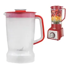 Copo Liquidificador Mondial L1000 Translucido Tampa Vermelha Foto mini 2
