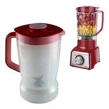 Copo Liquidificador Mondial L1000 Translucido Tampa Vermelha Foto mini 4