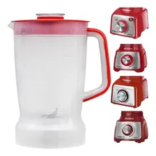 Copo Liquidificador Mondial L1000 Translucido Tampa Vermelha Foto mini 3