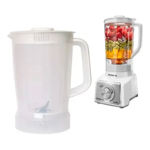 Copo Liquidificador Mondial Premium L1000 Branco Translucido Foto 1
