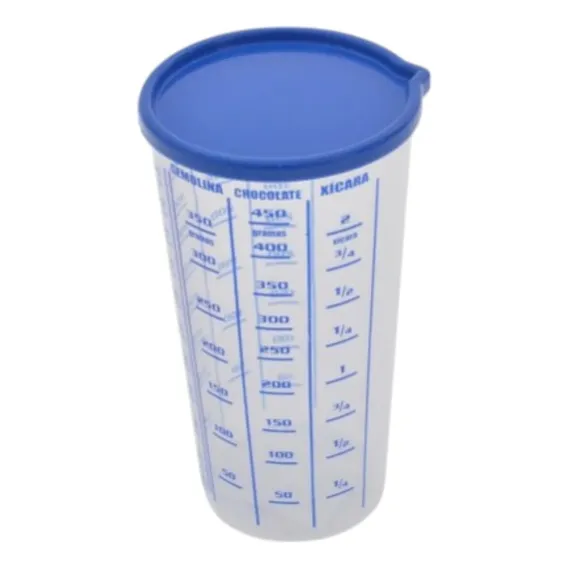 Copo Medidor Graduado Com Tampa Injetemp 570ml Dosador Foto 1