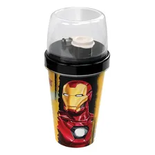 Copo Mini Shakeira Princesas Super Heróis 320ml - Plasútil Homem De Ferro Foto  mini 1
